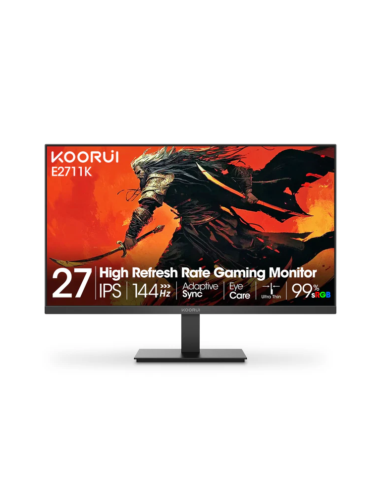 Монитор KOORUI 27 E2711K, 27" IPS FHD 1920x1080 144Hz, 5ms, 99% sRGB - 1