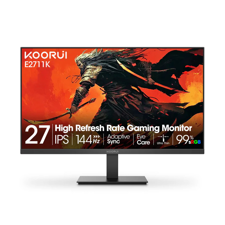 Монитор KOORUI 27 E2711K, 27" IPS FHD 1920x1080 144Hz, 5ms, 99% sRGB - 1
