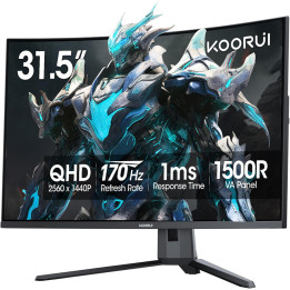 Монитор KOORUI G3221S, 32" VA 2560x1440 170Hz 1500R, 1ms, 90% DCI-P3 - 1