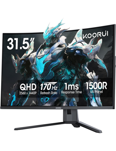 Монитор KOORUI G3221S, 32" VA 2560x1440 170Hz 1500R, 1ms, 90% DCI-P3 - 1