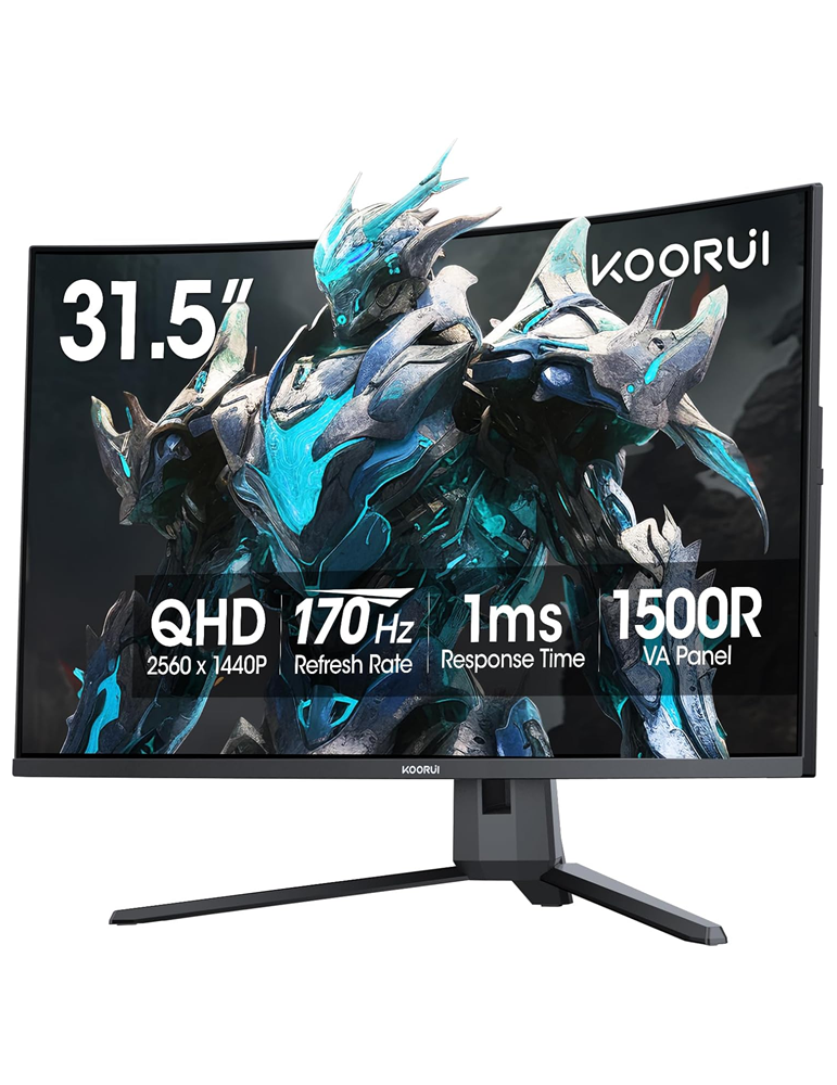 Монитор KOORUI G3221S, 32" VA 2560x1440 170Hz 1500R, 1ms, 90% DCI-P3 - 1
