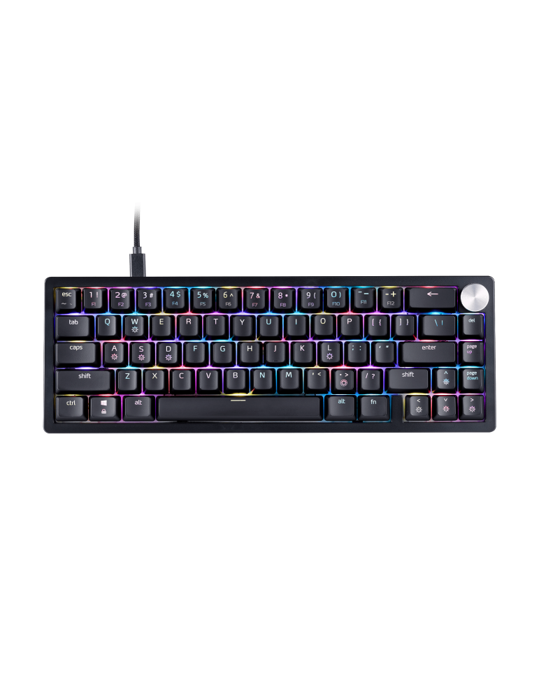 Компактна геймърска механична клавиатура ADATA XPG SORCERER MINI G, 66 Keys ANSI, USB Type-C, XPG Red Mechanical Switch, Per-Key