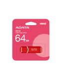 USB флаш памет ADATA UV150, 64GB USB 3.2 Gen1 100MB/s червена - AUV150-64G-RRD - 2