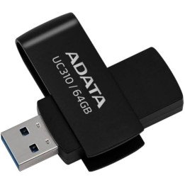 USB флаш памет ADATA UC310, 64GB USB 3.2 Gen1 - UC310-64G-RBK - 1
