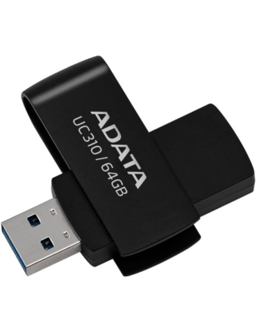 USB флаш памет ADATA UC310, 64GB USB 3.2 Gen1 - UC310-64G-RBK - 1
