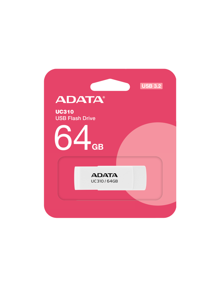 USB флаш памет ADATA UC310, 64GB USB 3.2 Gen1 - UC310-64G-RWH - 2