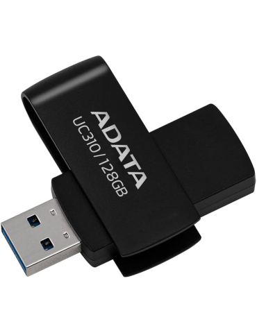 USB флаш памет ADATA UC310, 128GB, USB 3.2 Gen1 - UC310-128G-RBK - 1