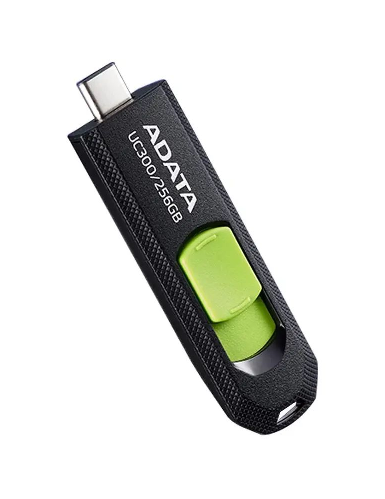 USB флаш памет ADATA UC300, 256GB, USB 3.2 Gen1 Type-C, До 100MB/s - ACHO-UC300-256G-RBK/GN - 1