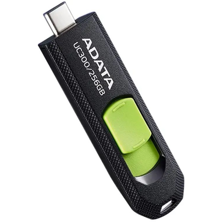 USB флаш памет ADATA UC300, 256GB, USB 3.2 Gen1 Type-C, До 100MB/s - ACHO-UC300-256G-RBK/GN - 1