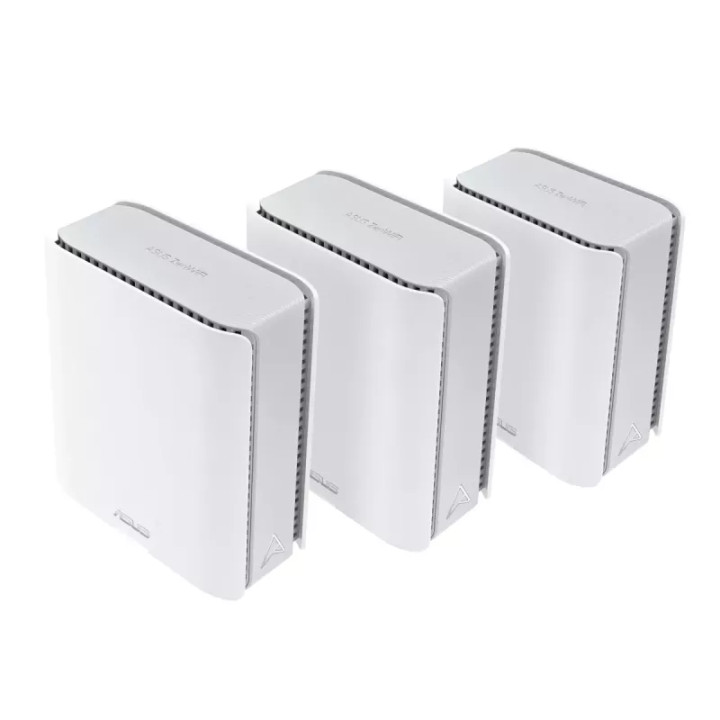 Рутер ASUS ZenWiFi WF7 BT8(W-3-PK), WiFi 7, трибандов, 13Gbps, 1GB RAM, 128MB Flash - 90IG0930-MO3B40 - 2
