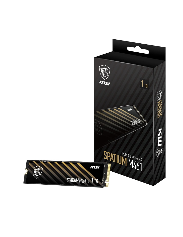 SSD диск MSI SPATIUM M461, 1TB NVMe M.2 PCIe Gen4 5000/3200MB/s - S78-440L1D0-P83 - 3