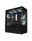 Компютърна кутия Zalman Chronix Black V2, ATX Middle Tower, Tempered Glass, 3x120mm A-RGB, USB-C - CHRONIX-BLACK-V2 - 5
