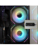 Компютърна кутия Zalman Chronix Black V2, ATX Middle Tower, Tempered Glass, 3x120mm A-RGB, USB-C - CHRONIX-BLACK-V2 - 21