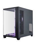 Кутия 1stPlayer MEGAVIEW MV8 Black, ATX/mATX/Mini-ITX, Middle Tower, 7x120mm A-RGB вентилатора, Tempered Glass, Черна - MV8-TP-B