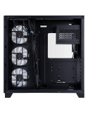 Кутия 1stPlayer MEGAVIEW MV8 Black, ATX/mATX/Mini-ITX, Middle Tower, 7x120mm A-RGB вентилатора, Tempered Glass, Черна - MV8-TP-B