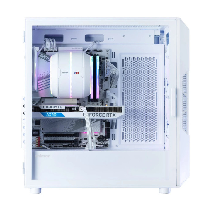 Кутия Zalman I3 NEO V2 White, ATX/mATX/Mini-ITX, Middle Tower, Tempered Glass, RGB (4 вентилатора), Mesh - I3-NEO-V2 - 5