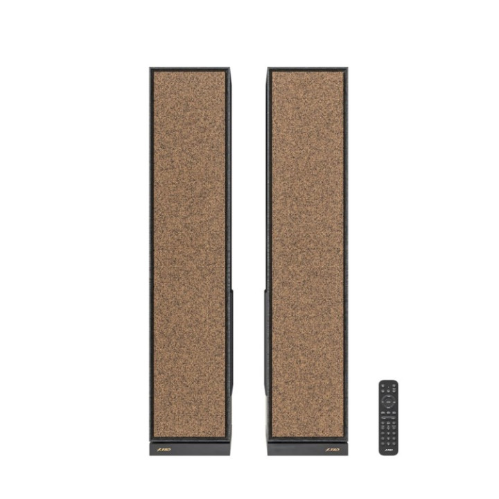 Колонки FENDA T-68X, 2.0 система, 140W RMS (70W x2), 1" Tweeter + 4" Mid + 8" Sub, BT 5.3/Optical/Coaxial/AUX/USB, Karaoke, LED 
