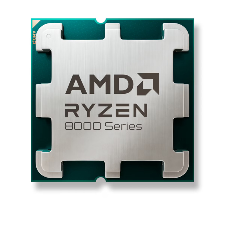 Процесор AMD Ryzen 7 8700F, 8 ядра, 16 нишки, 4.1 GHz базова честота, 5 GHz boost, 16MB L3 кеш, AM5 сокет, DDR5, 65W TDP - 100-1