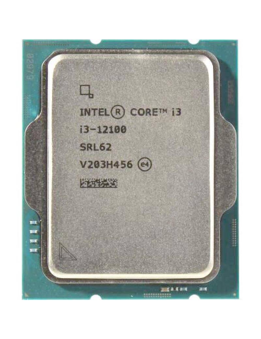 Процесор Intel Core i3-12100, 3.3GHz 4 ядра 8 нишки, LGA1700, 12MB Cache, без охлаждане - CM8071504651012 - 1