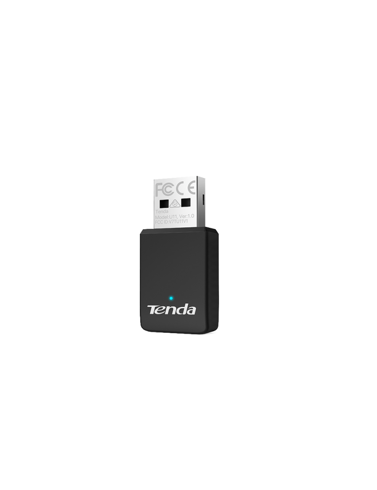 USB адаптер TENDA U11 AX900, 2.4GHz/5GHz, 286Mbps/600Mbps, външна антена - 1