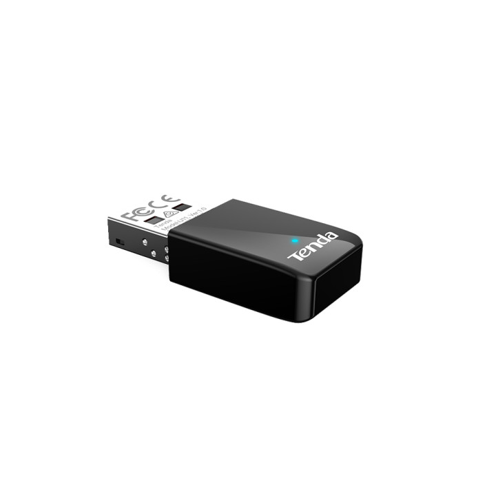 USB адаптер TENDA U11 AX900, 2.4GHz/5GHz, 286Mbps/600Mbps, външна антена - 2