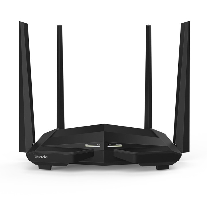 Рутер TENDA AC10, AC1200 двойна лента 2.4GHz/5GHz, 867Mbps, 3x GE LAN, 1x GE WAN - 1