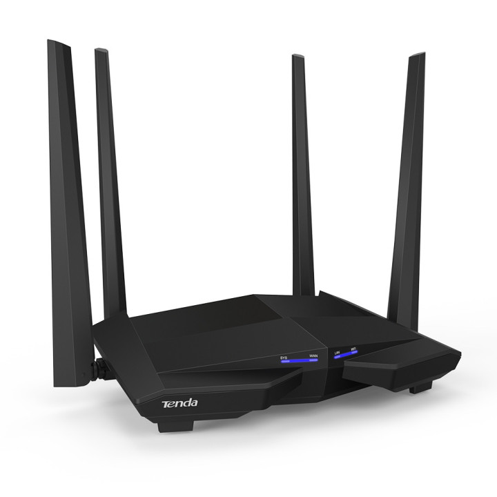 Рутер TENDA AC10, AC1200 двойна лента 2.4GHz/5GHz, 867Mbps, 3x GE LAN, 1x GE WAN - 2
