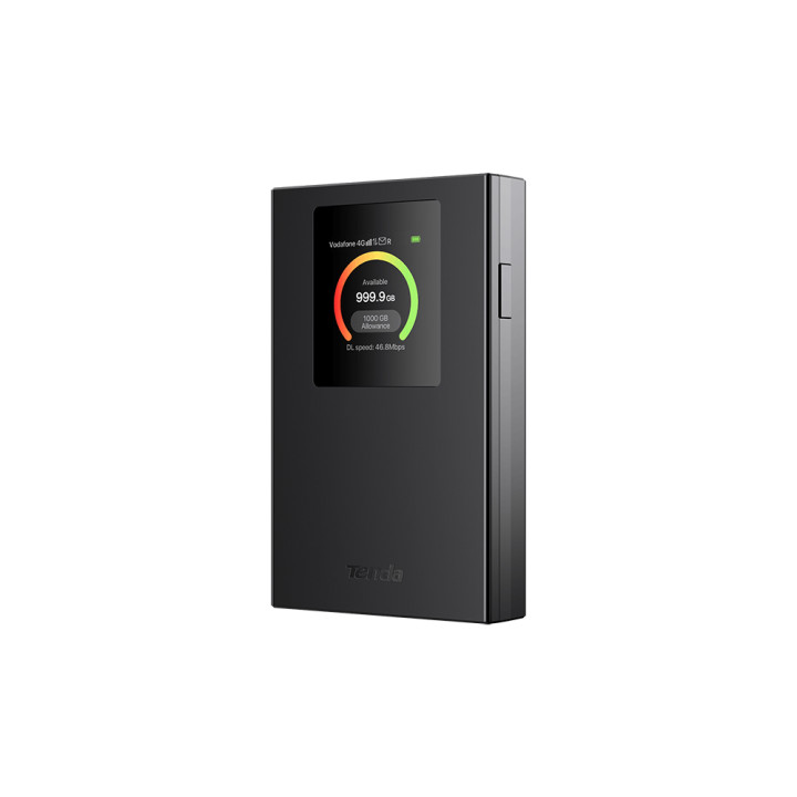 Мобилен рутер TENDA 4G185, 4G LTE, 1.44" цветен дисплей, USB-C, Nano SIM - 1
