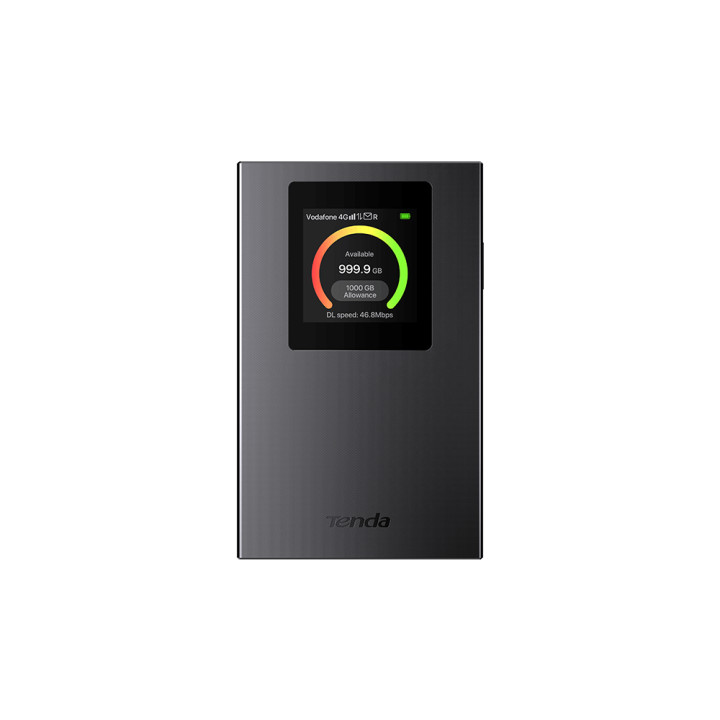 Мобилен рутер TENDA 4G185, 4G LTE, 1.44" цветен дисплей, USB-C, Nano SIM - 2