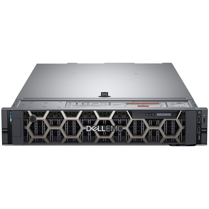Сървър Dell EMC PowerEdge R550, Intel Xeon Silver 4309Y 2.8GHz 8C/16T, 16GB DDR4 3200MT/s, 480GB SSD SATA, PERC H755 8GB, iDRAC9