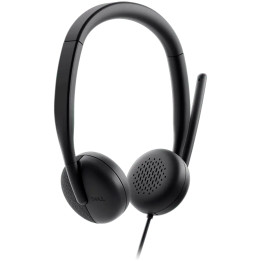 Слушалки Dell WH3024, Стерео с микрофон, USB Type-C, 2m кабел, Шумопотискане - 520-BBDH - 1