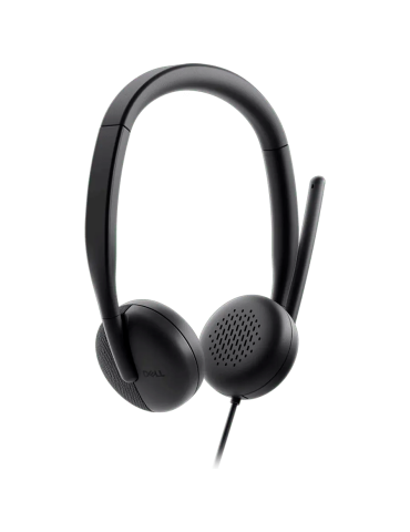 Слушалки Dell WH3024, Стерео с микрофон, USB Type-C, 2m кабел, Шумопотискане - 520-BBDH - 1