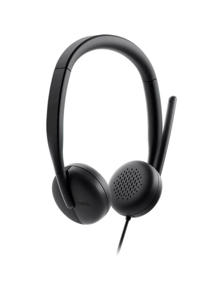 Слушалки Dell WH3024, Стерео с микрофон, USB Type-C, 2m кабел, Шумопотискане - 520-BBDH - 1
