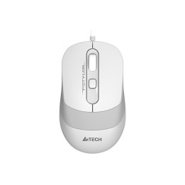 Мишка A4TECH FM10, USB, Оптичен сензор, 1600 DPI, 4 бутона, Бяла - FM10 WHITE - 1