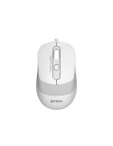 Мишка A4TECH FM10, USB, Оптичен сензор, 1600 DPI, 4 бутона, Бяла - FM10 WHITE - 1