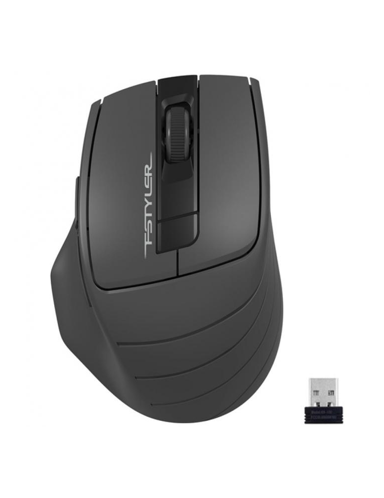 Bluetooth мишка A4TECH FG30, Optical 2000 DPI, 6 бутона, USB/BT 2.4G - A4-MOUSE-FG30-GREY - 1