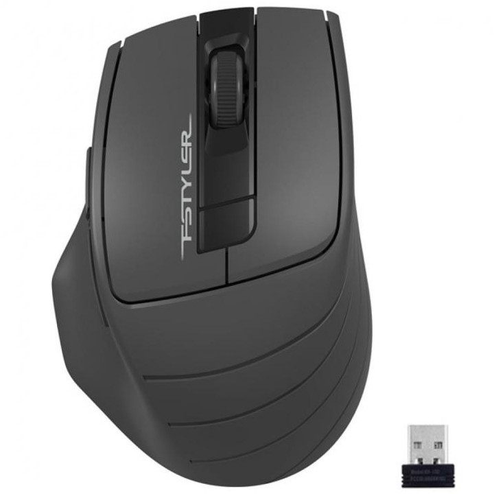 Bluetooth мишка A4TECH FG30, Optical 2000 DPI, 6 бутона, USB/BT 2.4G - A4-MOUSE-FG30-GREY - 1