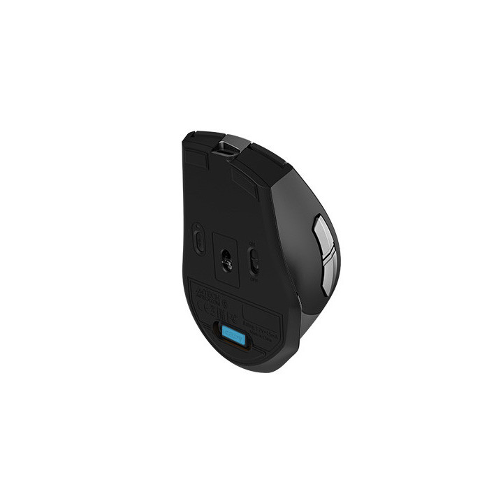 Bluetooth мишка A4TECH FB35C, 6 бутона, Оптичен сензор, Двурежимна (Bluetooth + 2.4G), 1200-1600-2000 DPI, Сива - FB35C GRAY - 5