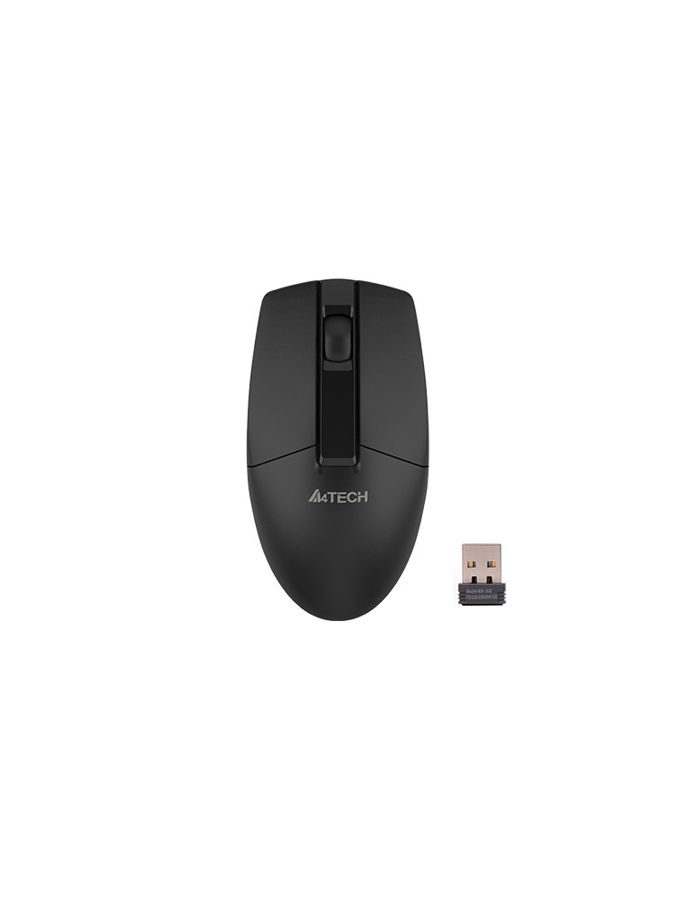 Безжична мишка A4TECH G3-330N V-TRACK, Оптична, 1200 DPI, 3 бутона - A4-MOUSE-G3-330N-BLACK - 1