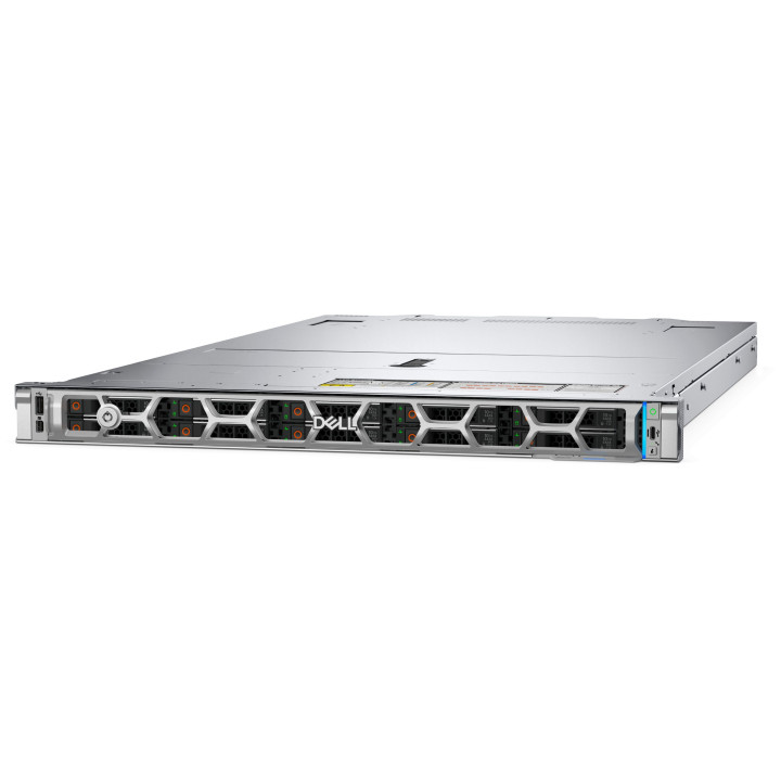 Сървър Dell EMC PowerEdge R470, Intel Xeon 6 6507P, 16GB RDIMM DDR5 6400, 480GB SSD SATA, PERC H965 8GB, 800W PSU, iDRAC 10 Ent 