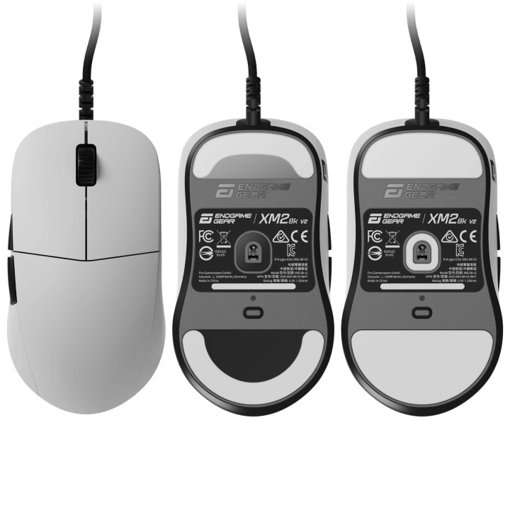 Професионална геймърска мишка Endgame Gear OP1 8K v2, Геймърска, Оптична, PAW3950, 30000 DPI, 8000Hz, Бяла - EGG-XM2-8K-V2-WHT -