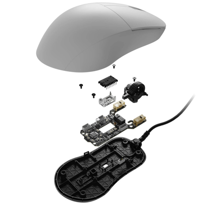 Професионална геймърска мишка Endgame Gear OP1 8K v2, Геймърска, Оптична, PAW3950, 30000 DPI, 8000Hz, Бяла - EGG-XM2-8K-V2-WHT -