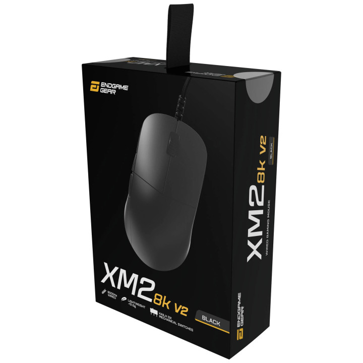Професионална геймърска мишка Endgame Gear OP1 8K v2, Геймърска, Оптична, PAW3950, 30000 DPI, 8000Hz, 51.5g - EGG-XM2-8K-V2-BLK 