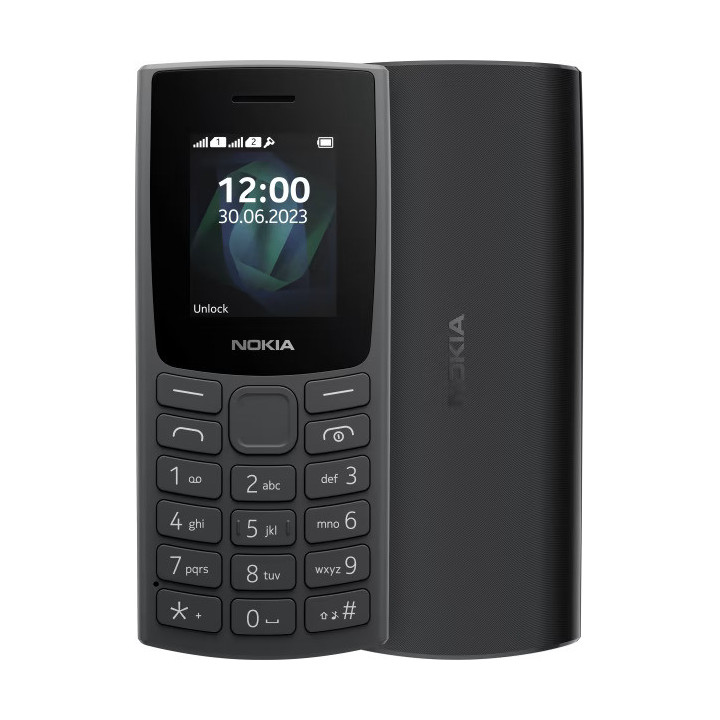 Телефон Nokia 105 DS, 1.8" QQVGA 120x160, Unisoc 6531E, 4MB RAM, 4MB, Li-Ion 1000mAh, Dual SIM - 1GF019CPA2L04 - 1