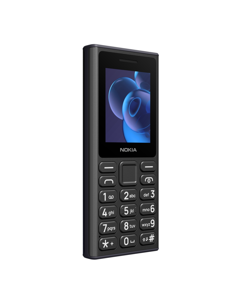 Телефон Nokia 110 DS, 1.8" QVGA, Dual SIM, 4MB RAM/4MB ROM, microSD до 32GB, 1000mAh, IP54, черен - SP01Z07Z2072Y - 1