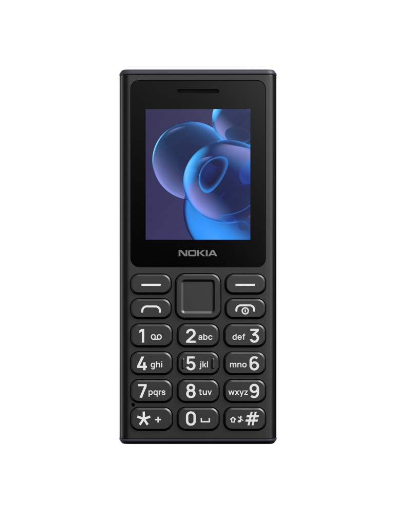 Телефон Nokia 110 DS, 1.8" QVGA, Dual SIM, 4MB RAM/4MB ROM, microSD до 32GB, 1000mAh, IP54, черен - SP01Z07Z2072Y - 5