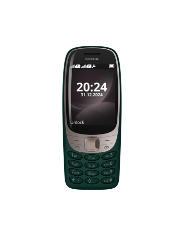 Телефон NOKIA 6310 DS, 2.8" QVGA, Unisoc 6531F, 16MB ROM/8MB RAM, Dual SIM, Micro SD до 32GB, 1150mAh, S30+, зелен - 286953951 -