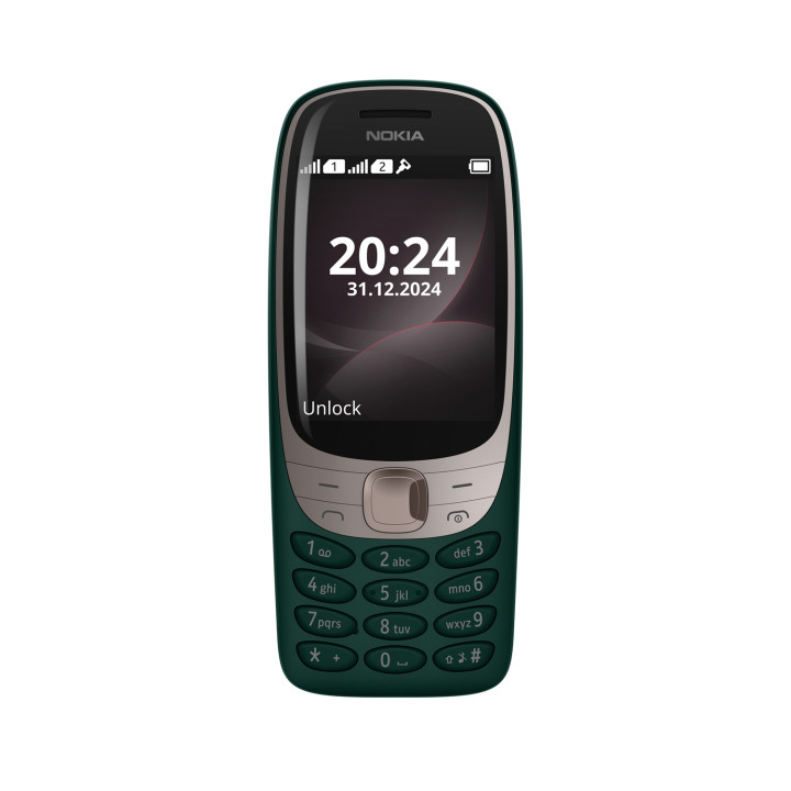Телефон NOKIA 6310 DS, 2.8" QVGA, Unisoc 6531F, 16MB ROM/8MB RAM, Dual SIM, Micro SD до 32GB, 1150mAh, S30+, зелен - 286953951 -