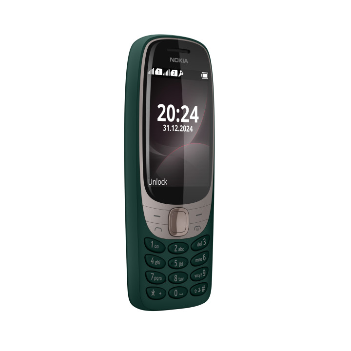 Телефон NOKIA 6310 DS, 2.8" QVGA, Unisoc 6531F, 16MB ROM/8MB RAM, Dual SIM, Micro SD до 32GB, 1150mAh, S30+, зелен - 286953951 -