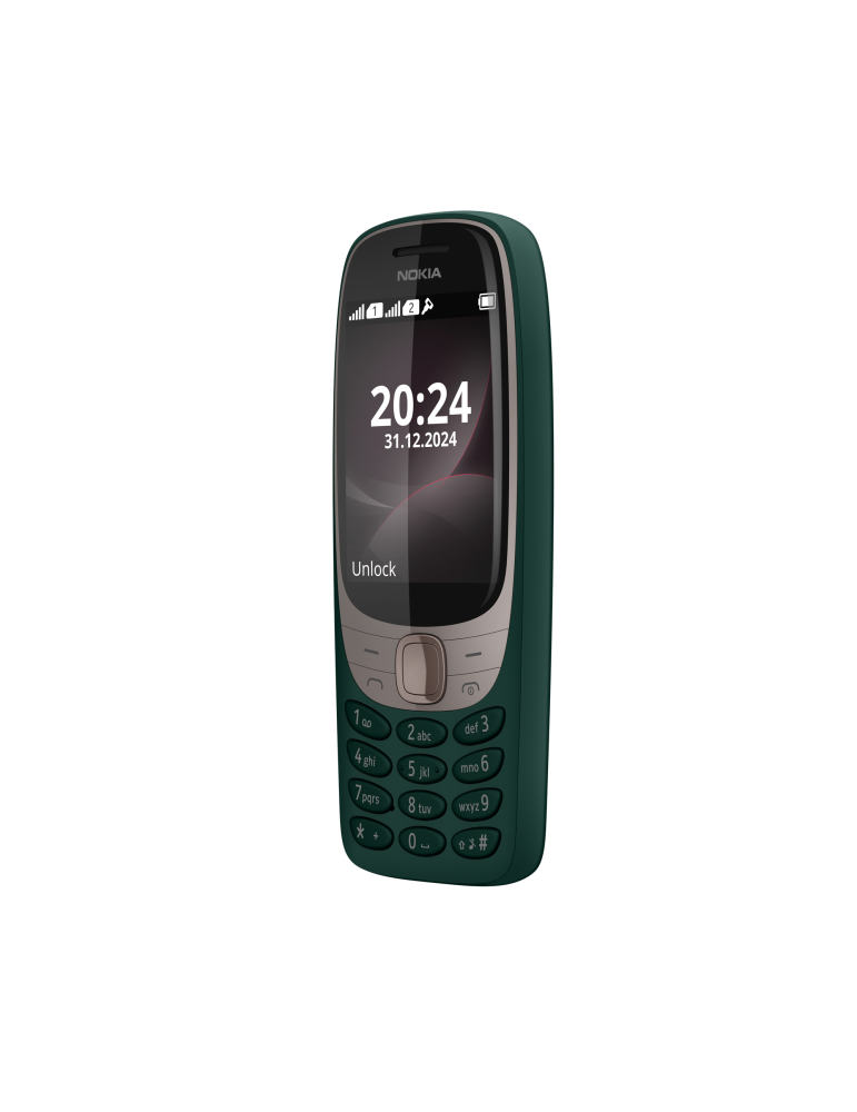 Телефон NOKIA 6310 DS, 2.8" QVGA, Unisoc 6531F, 16MB ROM/8MB RAM, Dual SIM, Micro SD до 32GB, 1150mAh, S30+, зелен - 286953951 -